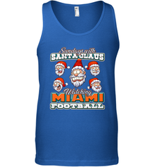 NFL Miami Christmas Funny Santa Claus Watching Football Men's Tank Top Men's Tank Top - jonhlittlestore88