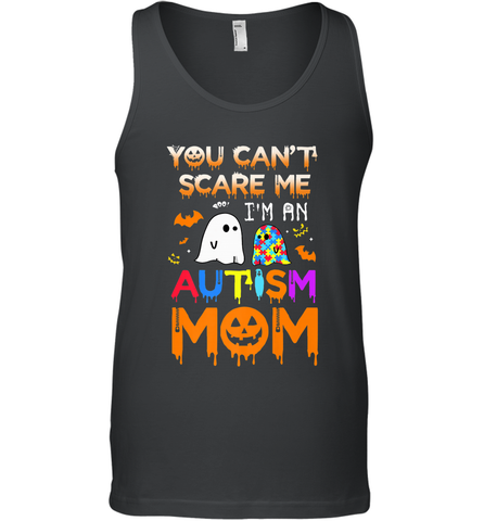 You Can't Scare Me I'm An Autism Mom Ghost Awareness Funny Men's Tank Top Men's Tank Top / Black / XS Men's Tank Top - jonhlittlestore88