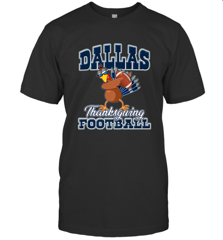 Dallas Thanksgiving Day Funny Turkey Playing Texas Football Premium T Shirt Men's T-Shirt Men's T-Shirt / Black / S Men's T-Shirt - jonhlittlestore88