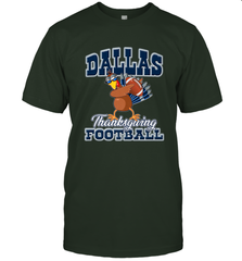Dallas Thanksgiving Day Funny Turkey Playing Texas Football Premium T Shirt Men's T-Shirt Men's T-Shirt - jonhlittlestore88