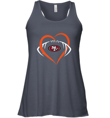 NFL San Francisco Heart Love Football Women's Racerback Tank Women's Racerback Tank - jonhlittlestore88