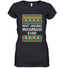 Xmas Gifts for Maw Maw Ugly Christmas gift idea Women's V-Neck T-Shirt Women's V-Neck T-Shirt - jonhlittlestore88