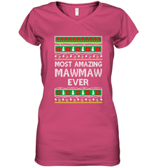 Xmas Gifts for Maw Maw Ugly Christmas gift idea Women's V-Neck T-Shirt Women's V-Neck T-Shirt - jonhlittlestore88