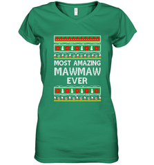 Xmas Gifts for Maw Maw Ugly Christmas gift idea Women's V-Neck T-Shirt Women's V-Neck T-Shirt - jonhlittlestore88