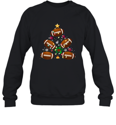 NFL Christmas Pajama Football Christmas Ornaments Tree Xmas Gift Crewneck Sweatshirt