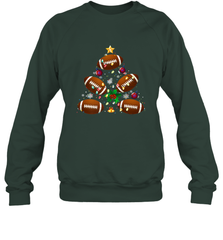 NFL Christmas Pajama Football Christmas Ornaments Tree Xmas Gift Crewneck Sweatshirt Crewneck Sweatshirt - jonhlittlestore88