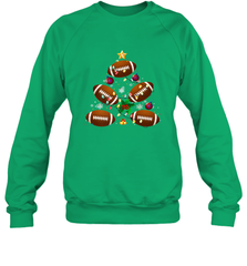 NFL Christmas Pajama Football Christmas Ornaments Tree Xmas Gift Crewneck Sweatshirt Crewneck Sweatshirt - jonhlittlestore88