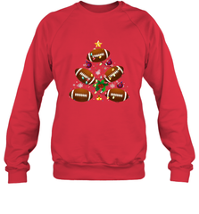 NFL Christmas Pajama Football Christmas Ornaments Tree Xmas Gift Crewneck Sweatshirt Crewneck Sweatshirt - jonhlittlestore88