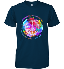 Woodstocks 50th Anniversary Peace Love tee Men's Premium T-Shirt Men's Premium T-Shirt - jonhlittlestore88