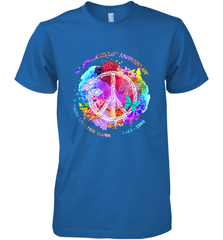 Woodstocks 50th Anniversary Peace Love tee Men's Premium T-Shirt Men's Premium T-Shirt - jonhlittlestore88