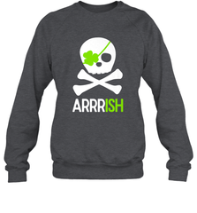 St. Patricks Day Irish Pirate Skull and Cross bones Crewneck Sweatshirt Crewneck Sweatshirt - jonhlittlestore88