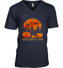 Happy Camp O Ween Funny Camping Halloween Costume Camper RV Men's V-Neck Men's V-Neck - jonhlittlestore88