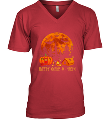 Happy Camp O Ween Funny Camping Halloween Costume Camper RV Men's V-Neck Men's V-Neck - jonhlittlestore88