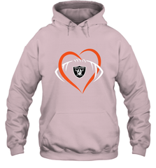 NFL Oakland Raiderss Heart Love Football Hooded Sweatshirt Hooded Sweatshirt - jonhlittlestore88