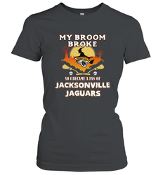Broom Broke So I Became A Fan of Jacksonville Jaguars NFL Halloween Costume Women's T-Shirt