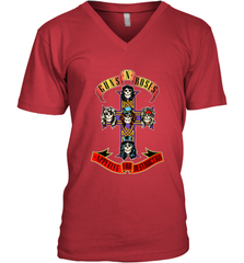 Guns N' Roses Classic Cross Logo Men's V-Neck Men's V-Neck - jonhlittlestore88