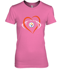 NFL Pittsburgh Steelers Heart Love Football Women's Premium T-Shirt Women's Premium T-Shirt - jonhlittlestore88