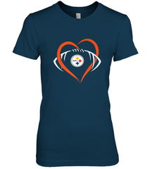 NFL Pittsburgh Steelers Heart Love Football Women's Premium T-Shirt Women's Premium T-Shirt - jonhlittlestore88