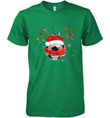 Santa Hat Soccer Reindeer Christmas Funny Players Football Men's Premium T-Shirt Men's Premium T-Shirt - jonhlittlestore88
