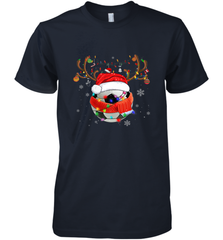 Santa Hat Soccer Reindeer Christmas Funny Players Football Men's Premium T-Shirt Men's Premium T-Shirt - jonhlittlestore88