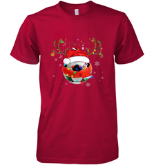 Santa Hat Soccer Reindeer Christmas Funny Players Football Men's Premium T-Shirt Men's Premium T-Shirt - jonhlittlestore88