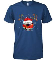 Santa Hat Soccer Reindeer Christmas Funny Players Football Men's Premium T-Shirt Men's Premium T-Shirt - jonhlittlestore88