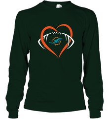 NFL Miami Dolphins Heart Love Football Long Sleeve T-Shirt Long Sleeve T-Shirt - jonhlittlestore88