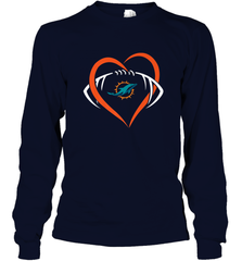 NFL Miami Dolphins Heart Love Football Long Sleeve T-Shirt Long Sleeve T-Shirt - jonhlittlestore88