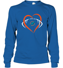 NFL Miami Dolphins Heart Love Football Long Sleeve T-Shirt Long Sleeve T-Shirt - jonhlittlestore88