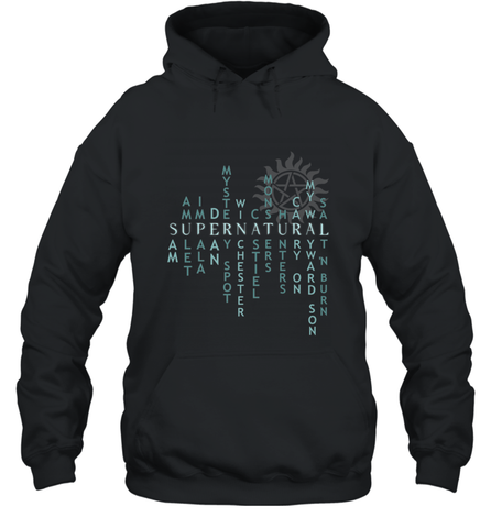 Supernatural For Men Woman Hooded Sweatshirt Hooded Sweatshirt / Black / S Hooded Sweatshirt - jonhlittlestore88