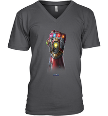 Marvel Avengers Endgame Infinity Stone Gauntlet Color Logo Men's V-Neck Men's V-Neck - jonhlittlestore88
