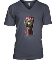 Marvel Avengers Endgame Infinity Stone Gauntlet Color Logo Men's V-Neck Men's V-Neck - jonhlittlestore88