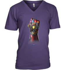 Marvel Avengers Endgame Infinity Stone Gauntlet Color Logo Men's V-Neck Men's V-Neck - jonhlittlestore88