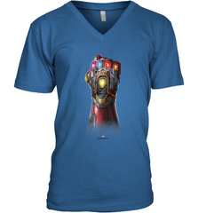 Marvel Avengers Endgame Infinity Stone Gauntlet Color Logo Men's V-Neck Men's V-Neck - jonhlittlestore88