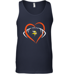 NFL Minnesota Vikings Heart Love Football Men's Tank Top