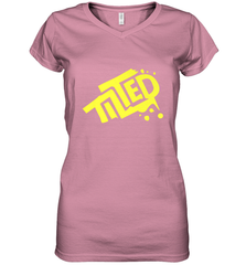 Fortnite Tilted (Yellow Logo) Women's V-Neck T-Shirt Women's V-Neck T-Shirt - jonhlittlestore88