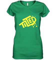 Fortnite Tilted (Yellow Logo) Women's V-Neck T-Shirt Women's V-Neck T-Shirt - jonhlittlestore88