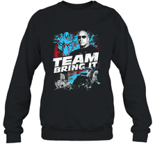 WWE The Rock Team Bring It Crewneck Sweatshirt Crewneck Sweatshirt - jonhlittlestore88