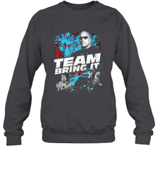 WWE The Rock Team Bring It Crewneck Sweatshirt Crewneck Sweatshirt - jonhlittlestore88