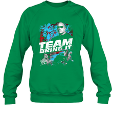 WWE The Rock Team Bring It Crewneck Sweatshirt Crewneck Sweatshirt - jonhlittlestore88