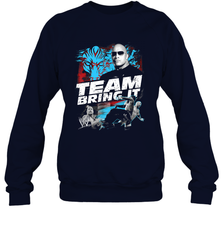 WWE The Rock Team Bring It Crewneck Sweatshirt Crewneck Sweatshirt - jonhlittlestore88