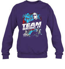 WWE The Rock Team Bring It Crewneck Sweatshirt Crewneck Sweatshirt - jonhlittlestore88
