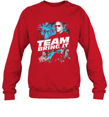 WWE The Rock Team Bring It Crewneck Sweatshirt Crewneck Sweatshirt - jonhlittlestore88