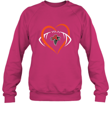 NFLAtlanta Falcons Heart Love Football Crewneck Sweatshirt Crewneck Sweatshirt - jonhlittlestore88
