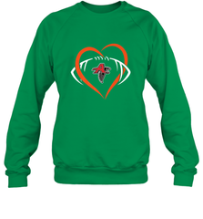 NFLAtlanta Falcons Heart Love Football Crewneck Sweatshirt Crewneck Sweatshirt - jonhlittlestore88