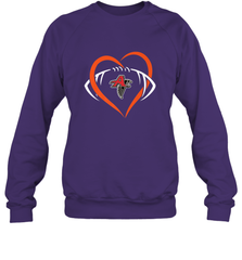 NFLAtlanta Falcons Heart Love Football Crewneck Sweatshirt Crewneck Sweatshirt - jonhlittlestore88