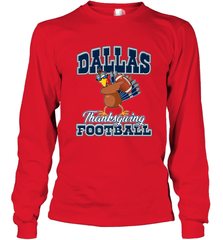 Dallas Thanksgiving Day Funny Turkey Playing Texas Football Premium T Shirt Long Sleeve T-Shirt Long Sleeve T-Shirt - jonhlittlestore88