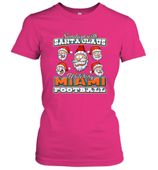 NFL Miami Christmas Funny Santa Claus Watching Football Women's T-Shirt Women's T-Shirt - jonhlittlestore88