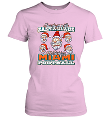 NFL Miami Christmas Funny Santa Claus Watching Football Women's T-Shirt Women's T-Shirt - jonhlittlestore88