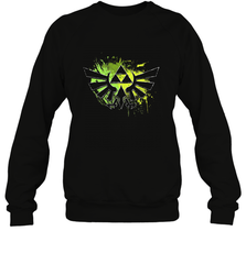 Legend Of Zelda Triforce Logo Paint Splatter Crewneck Sweatshirt Crewneck Sweatshirt - jonhlittlestore88